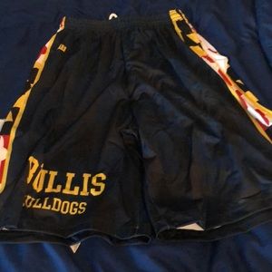 Maryland flag bullis high school athletic shorts